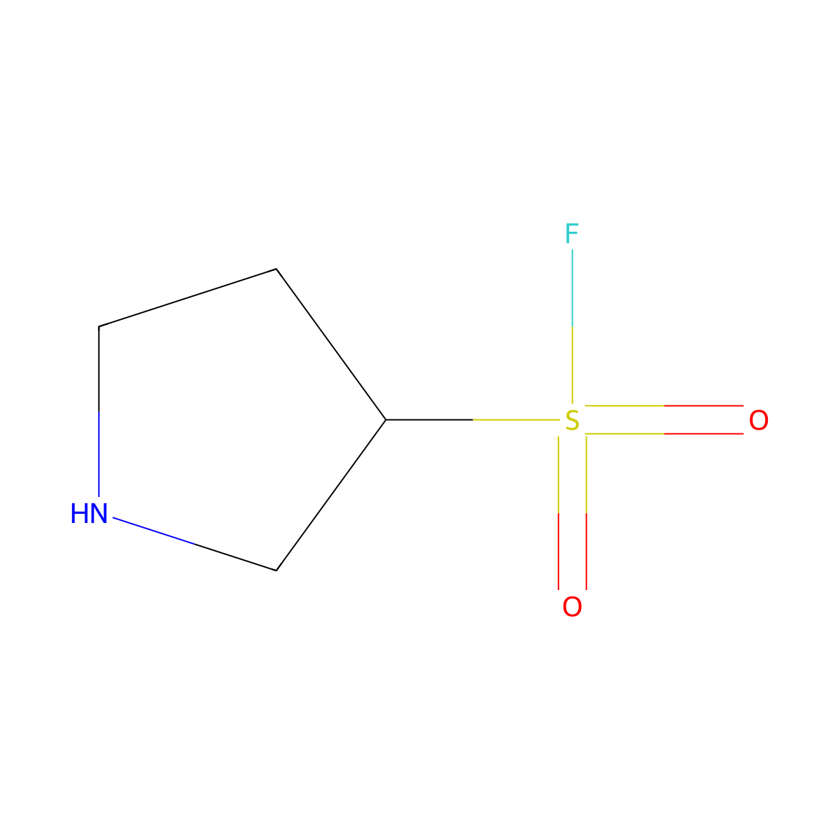 Pyrrolidine-3-sulfonyl fluoride molecular structure, CAS 1934417-93-2