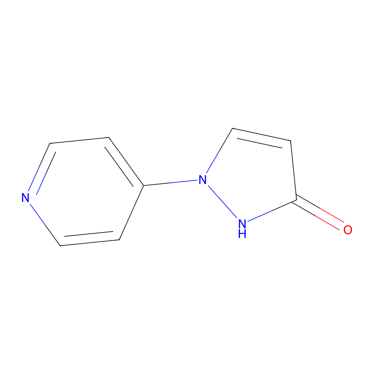 1-(pyridin-4-yl)-1H-pyrazol-3-ol molecular structure, CAS 1934418-57-1