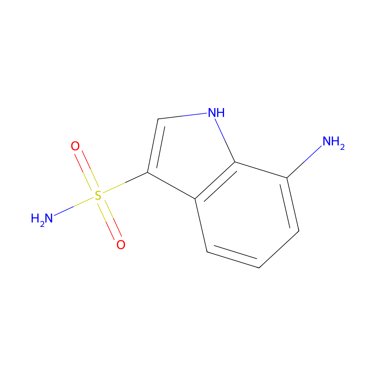 7-amino-1H-indole-3-sulfonamide molecular structure, CAS 1934418-60-6
