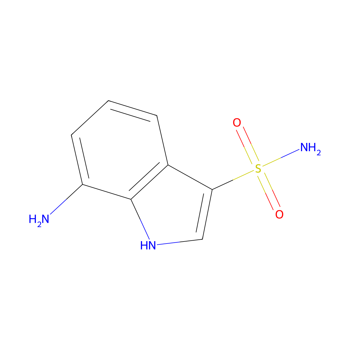 7-amino-1H-indole-3-sulfonamide molecular structure, CAS 1934418-60-6