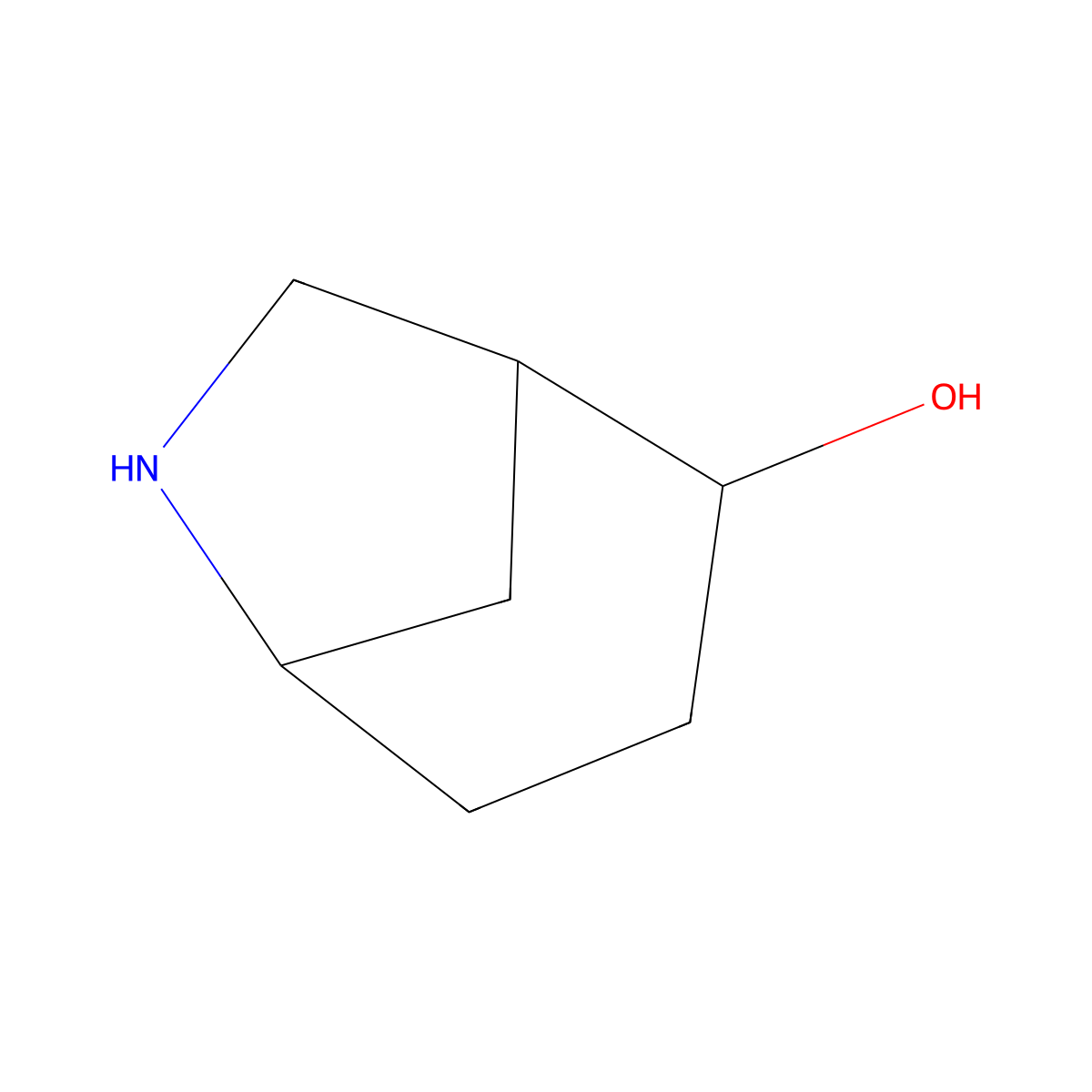 6-Azabicyclo[3.2.1]octan-2-ol molecular structure, CAS 1934420-45-7