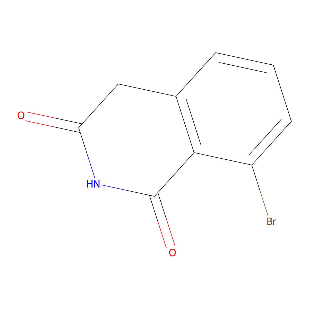 8-Bromoisoquinoline-1,3(2H,4H)-dione molecular structure, CAS 1934420-59-3