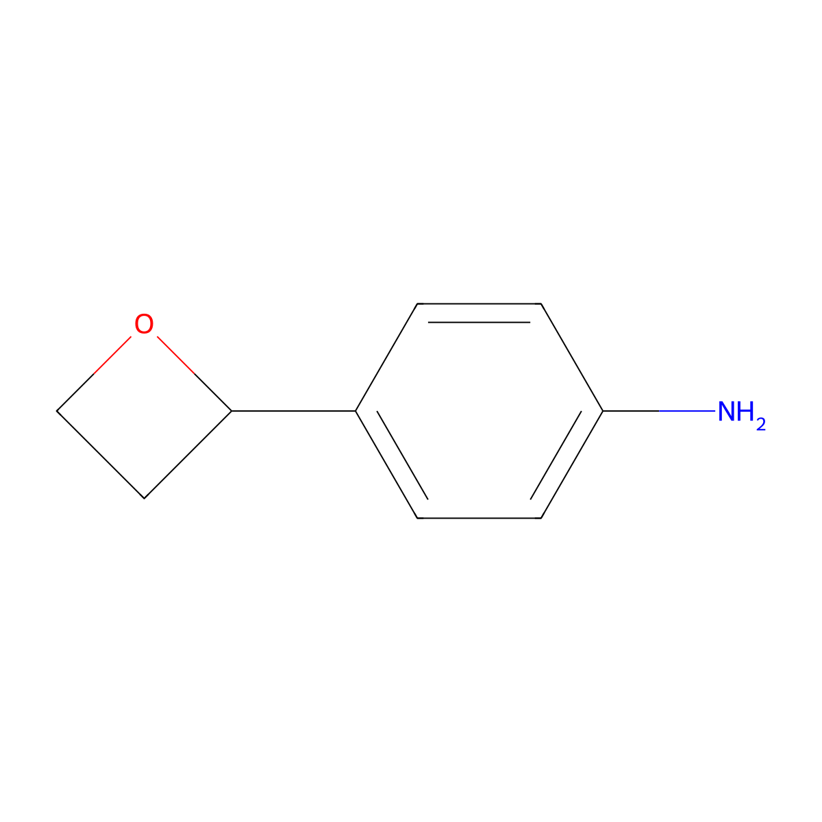 4-(Oxetan-2-yl)aniline molecular structure, CAS 1934426-97-7
