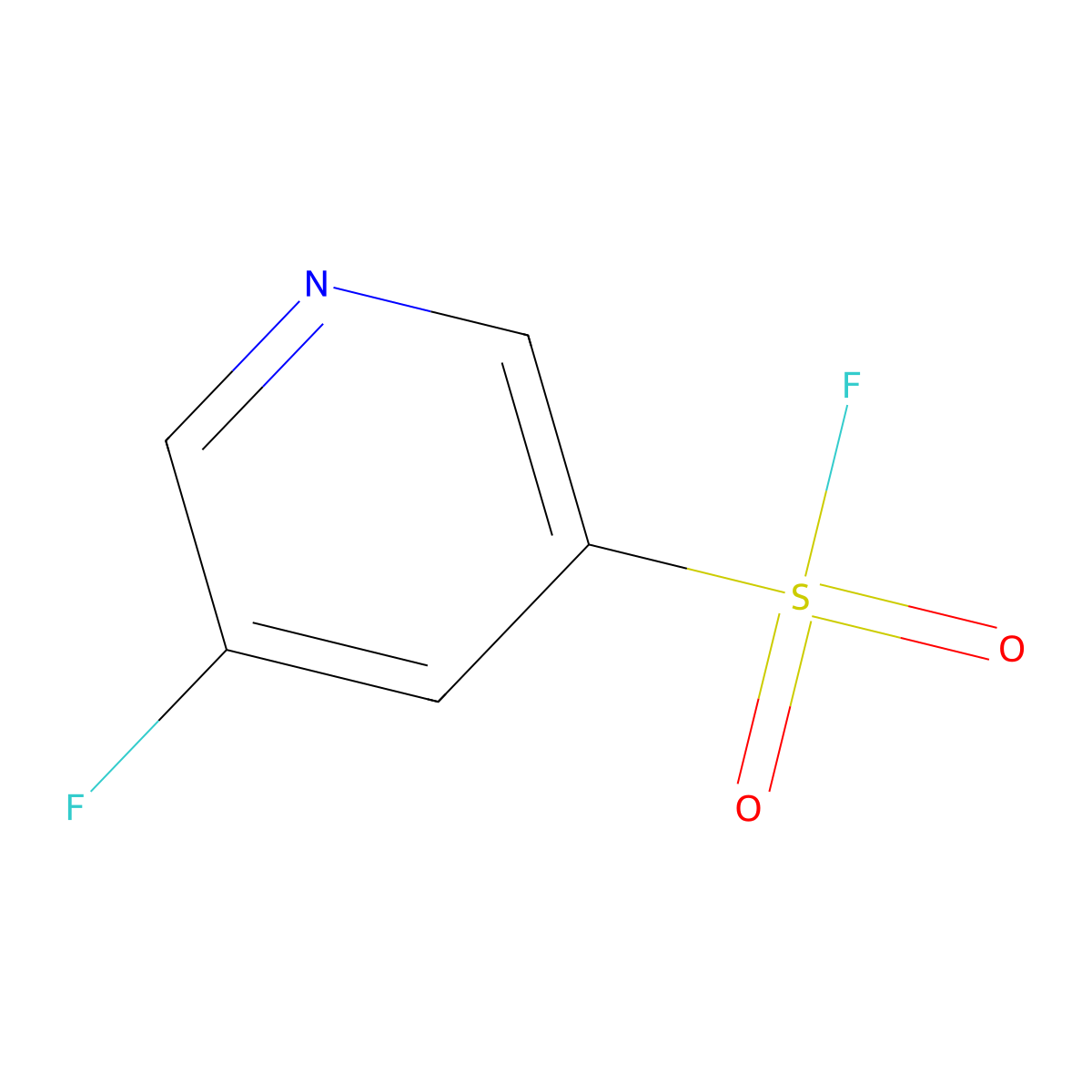 5-Fluoropyridine-3-sulfonyl fluoride molecular structure, CAS 1934426-98-8