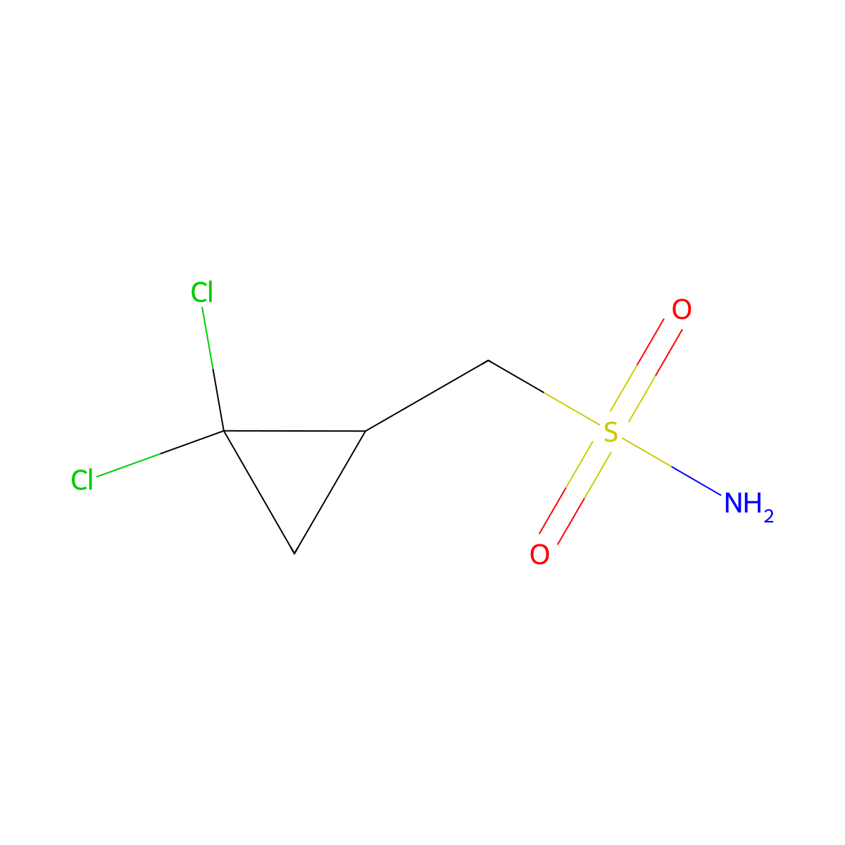 (2,2-Dichlorocyclopropyl)methanesulfonamide molecular structure, CAS 1934429-29-4