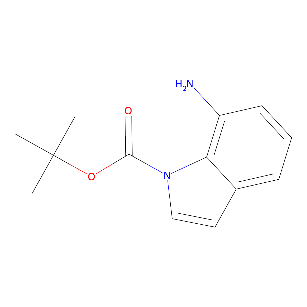 tert-Butyl 7-amino-1H-indole-1-carboxylate molecular structure, CAS 1934432-59-3