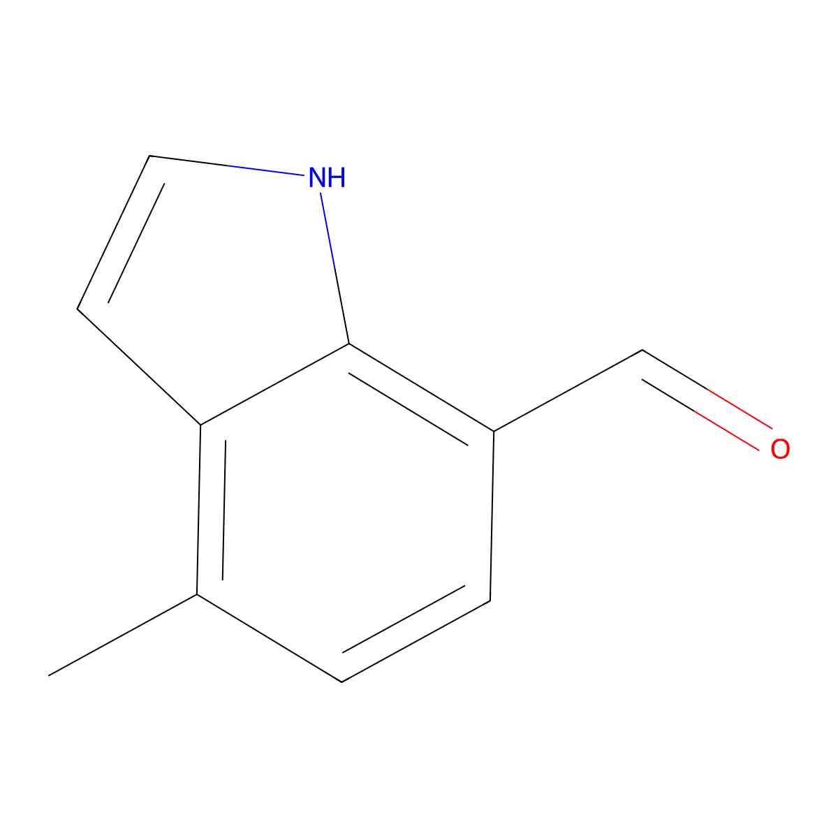 4-Methyl-1H-indole-7-carbaldehyde molecular structure, CAS 1934433-13-2