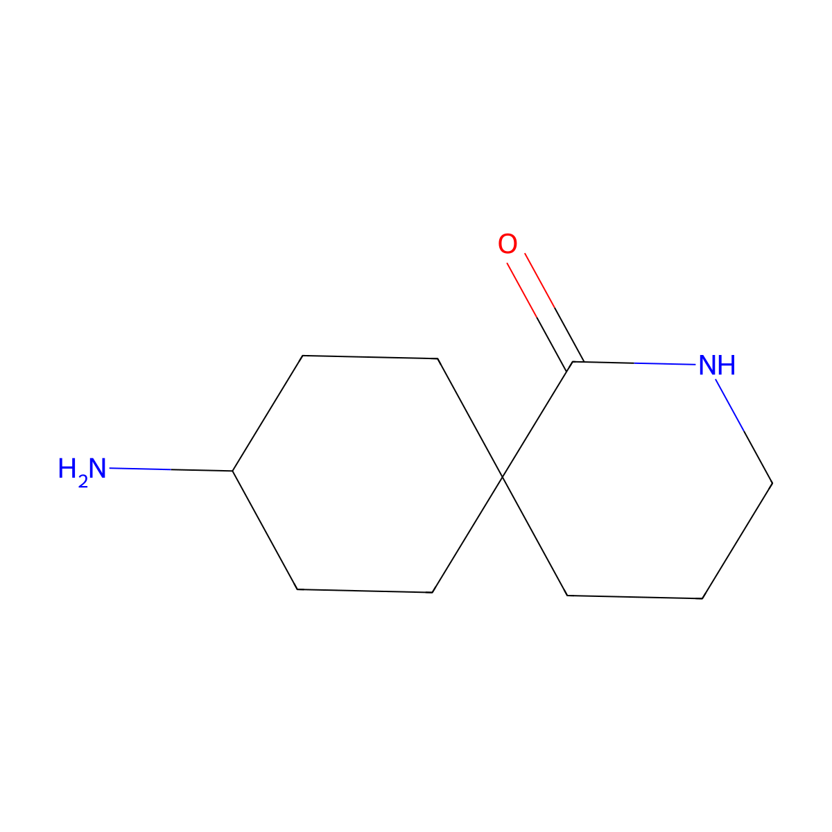 9-Amino-2-azaspiro[5.5]undecan-1-one molecular structure, CAS 1934436-59-5