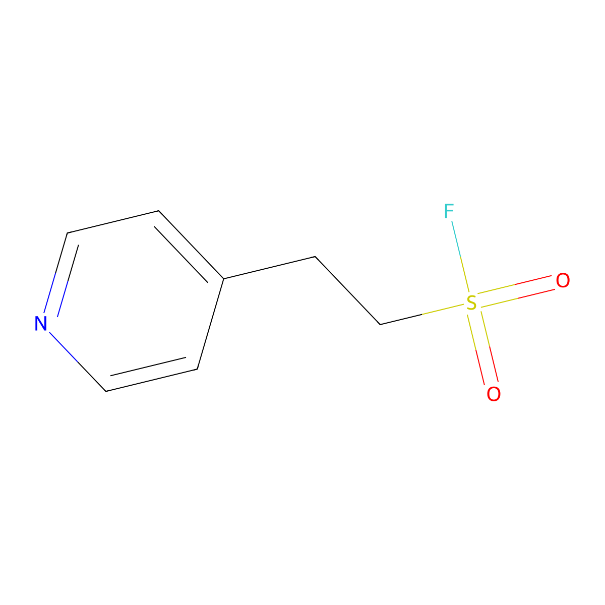 2-(Pyridin-4-yl)ethane-1-sulfonyl fluoride molecular structure, CAS 1934437-00-9