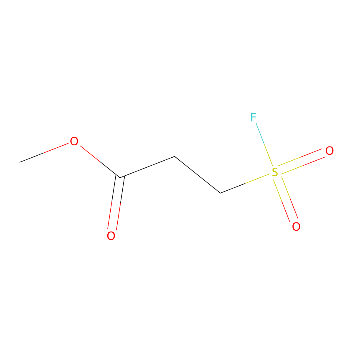 Methyl 3-(fluorosulfonyl)propanoate molecular structure, CAS 1934437-67-8