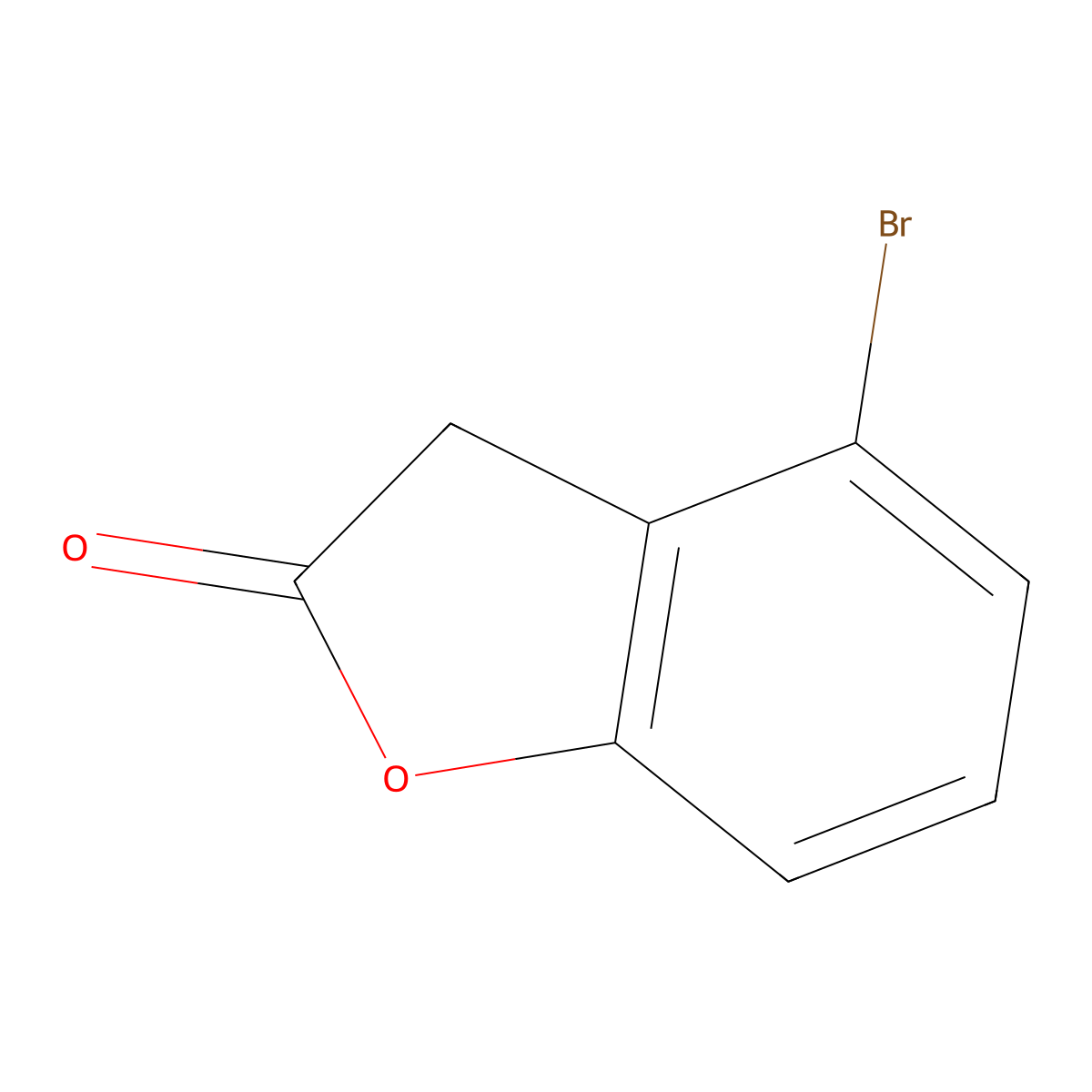 4-Bromo-3H-benzofuran-2-one molecular structure, CAS 1934438-43-3