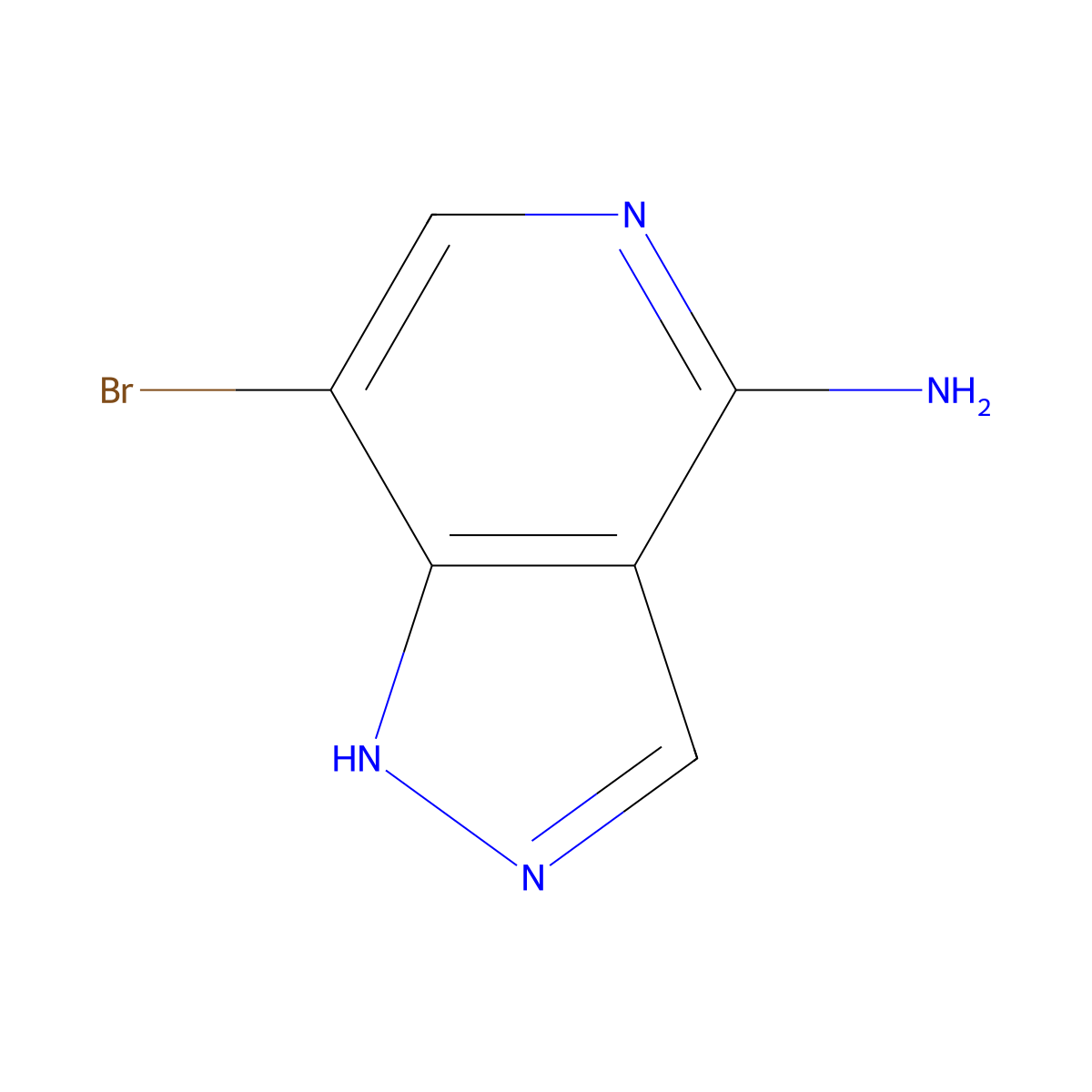 7-bromo-1H-pyrazolo[4,3-c]pyridin-4-amine molecular structure, CAS 1934439-67-4