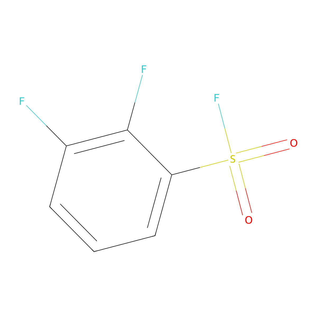 2,3-Difluorobenzene-1-sulfonyl fluoride molecular structure, CAS 1934440-45-5