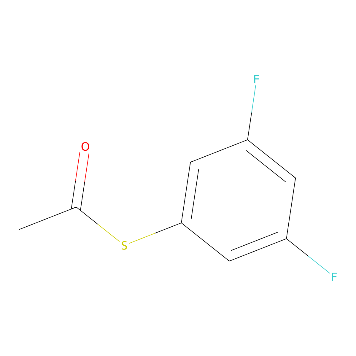 S-3,5-Difluorophenylthioacetate molecular structure, CAS 1934441-32-3