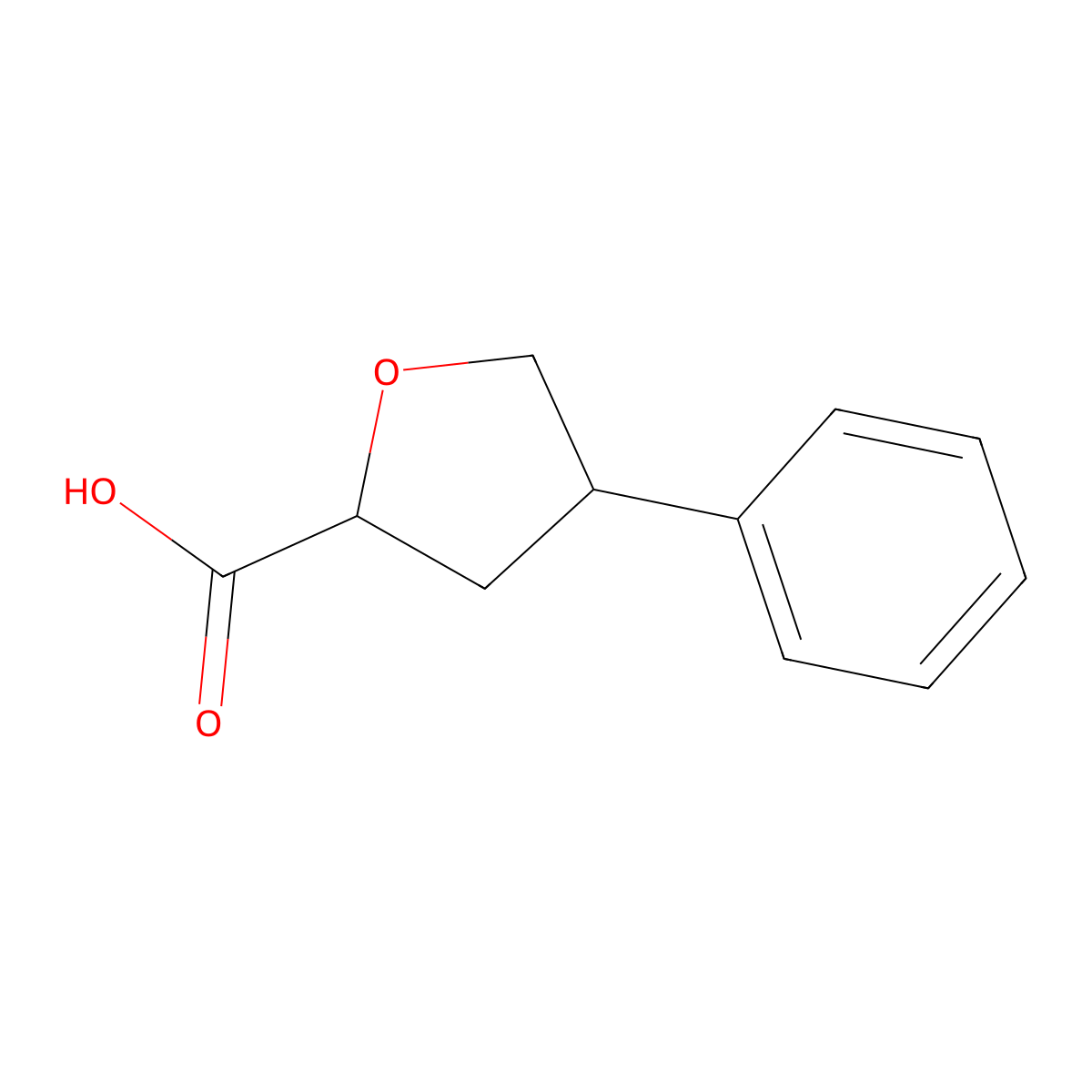 4-Phenyloxolane-2-carboxylic acid molecular structure, CAS 1934442-03-1