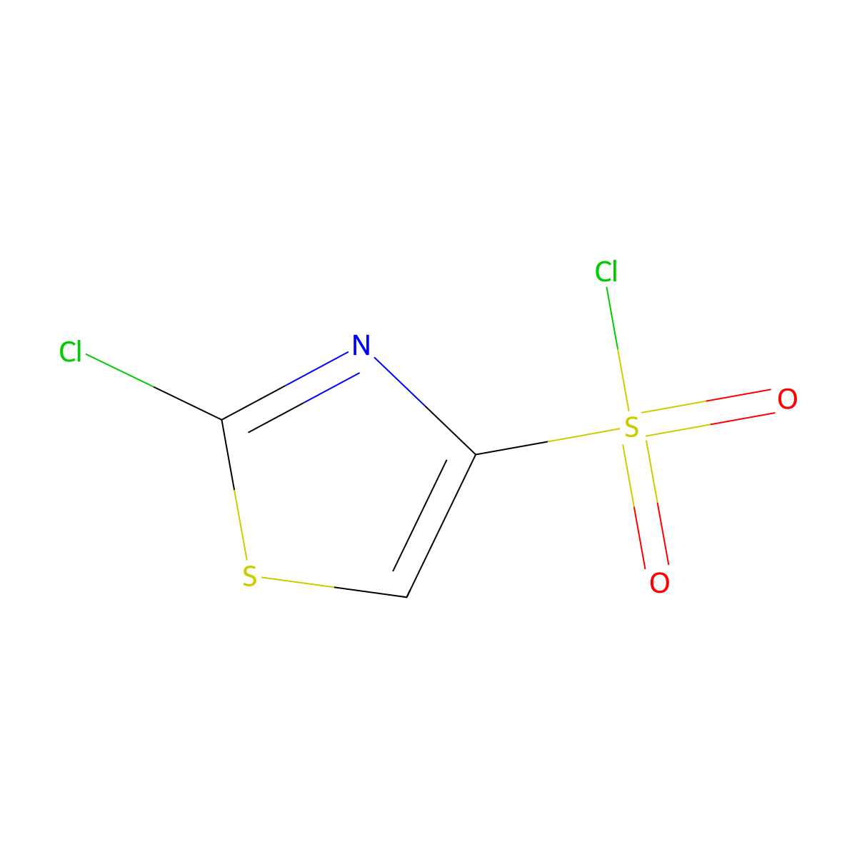 2-Chloro-1,3-thiazole-4-sulfonyl chloride molecular structure, CAS 1934444-85-5