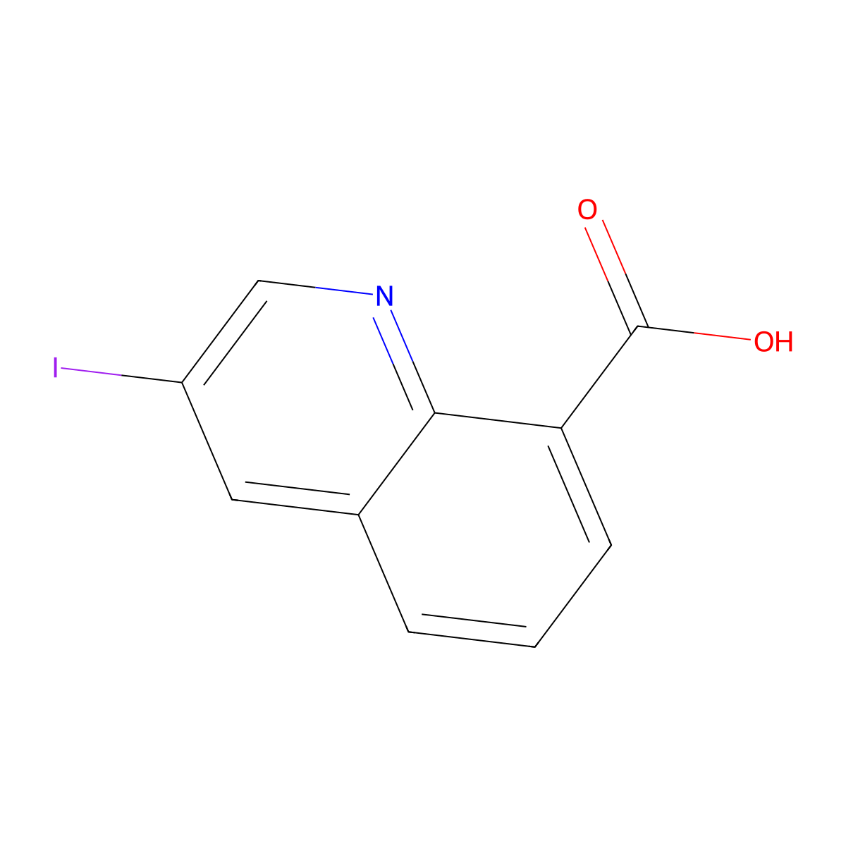 3-Iodoquinoline-8-carboxylic acid molecular structure, CAS 1934445-70-1