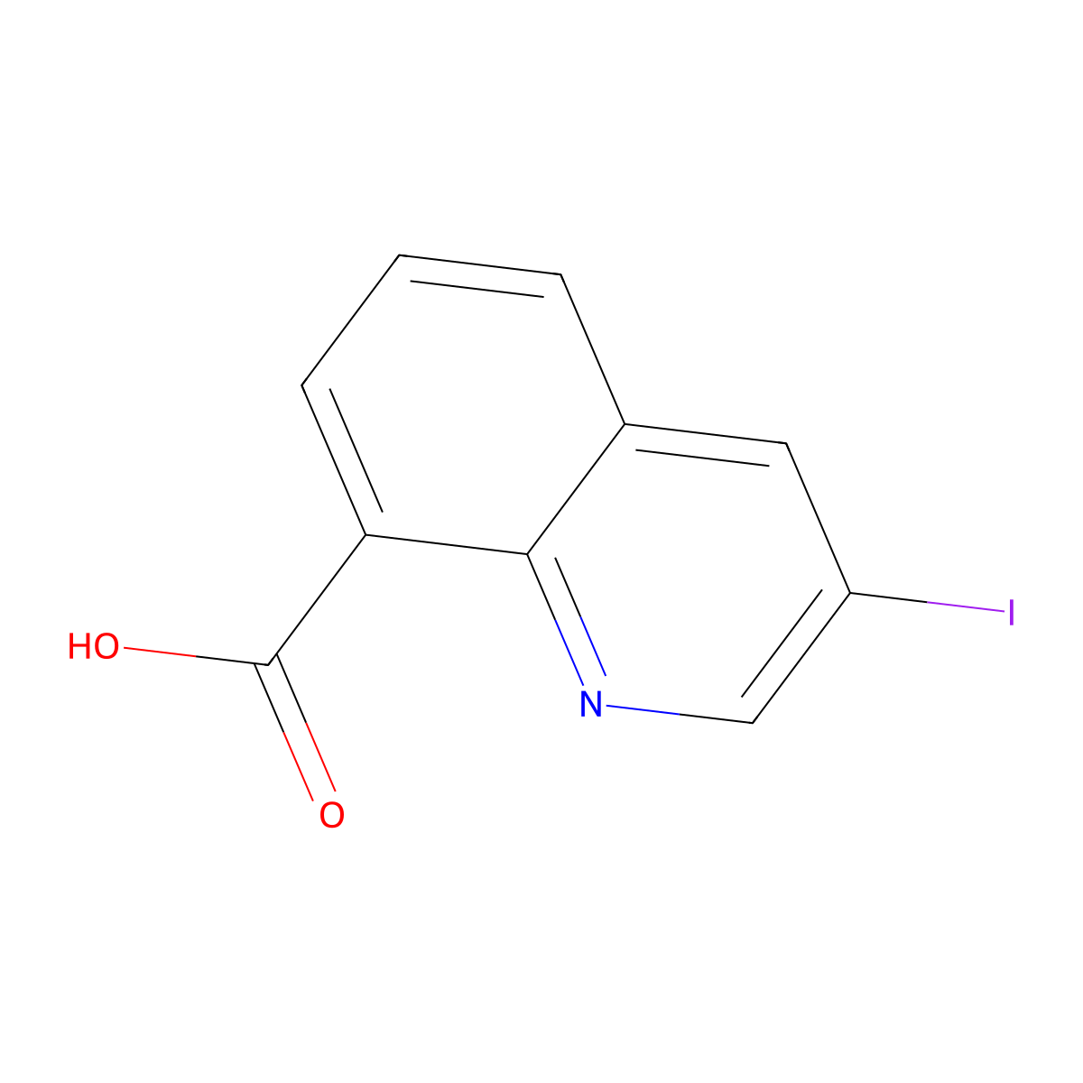 3-Iodoquinoline-8-carboxylic acid molecular structure, CAS 1934445-70-1