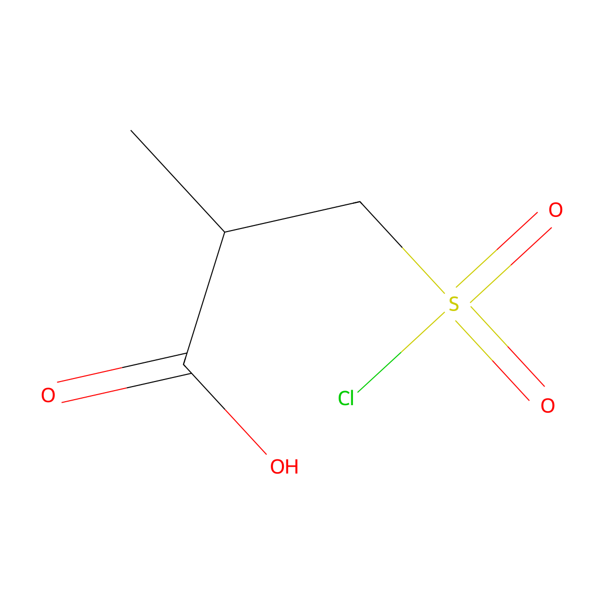2-Methyl-3-sulfopropanoic acid molecular structure, CAS 1934448-60-8