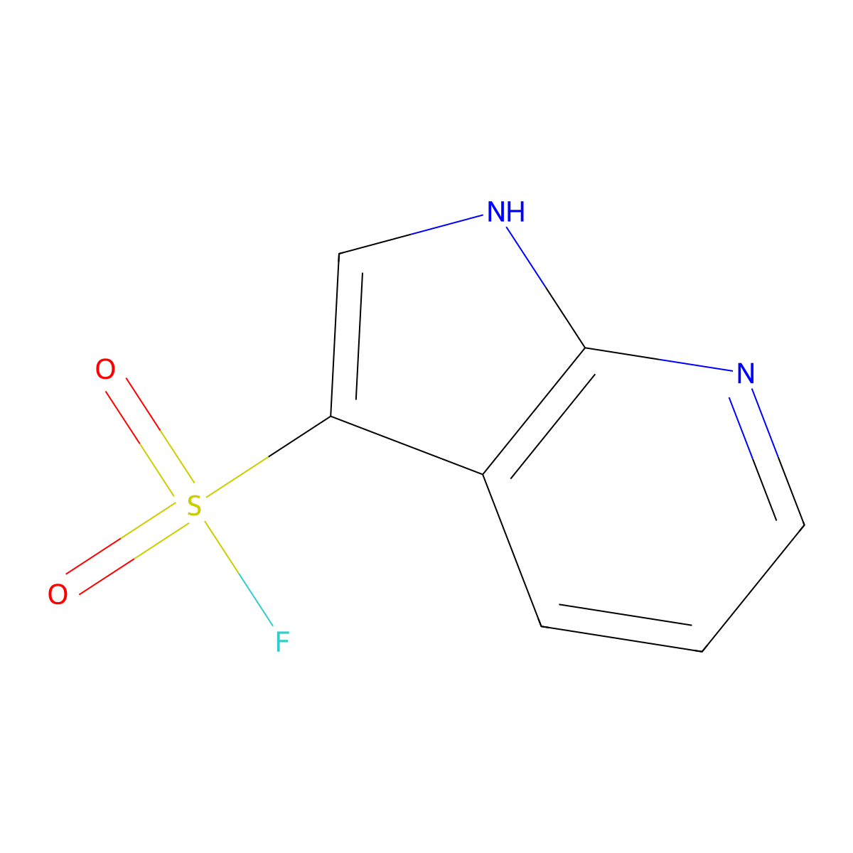 1H-Pyrrolo[2,3-b]pyridine-3-sulfonyl fluoride molecular structure, CAS 1934455-65-8