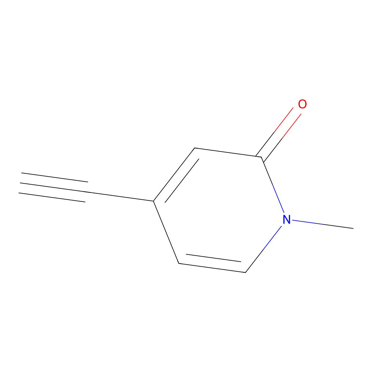 4-Ethynyl-1-methylpyridin-2(1H)-one molecular structure, CAS 1934458-73-7