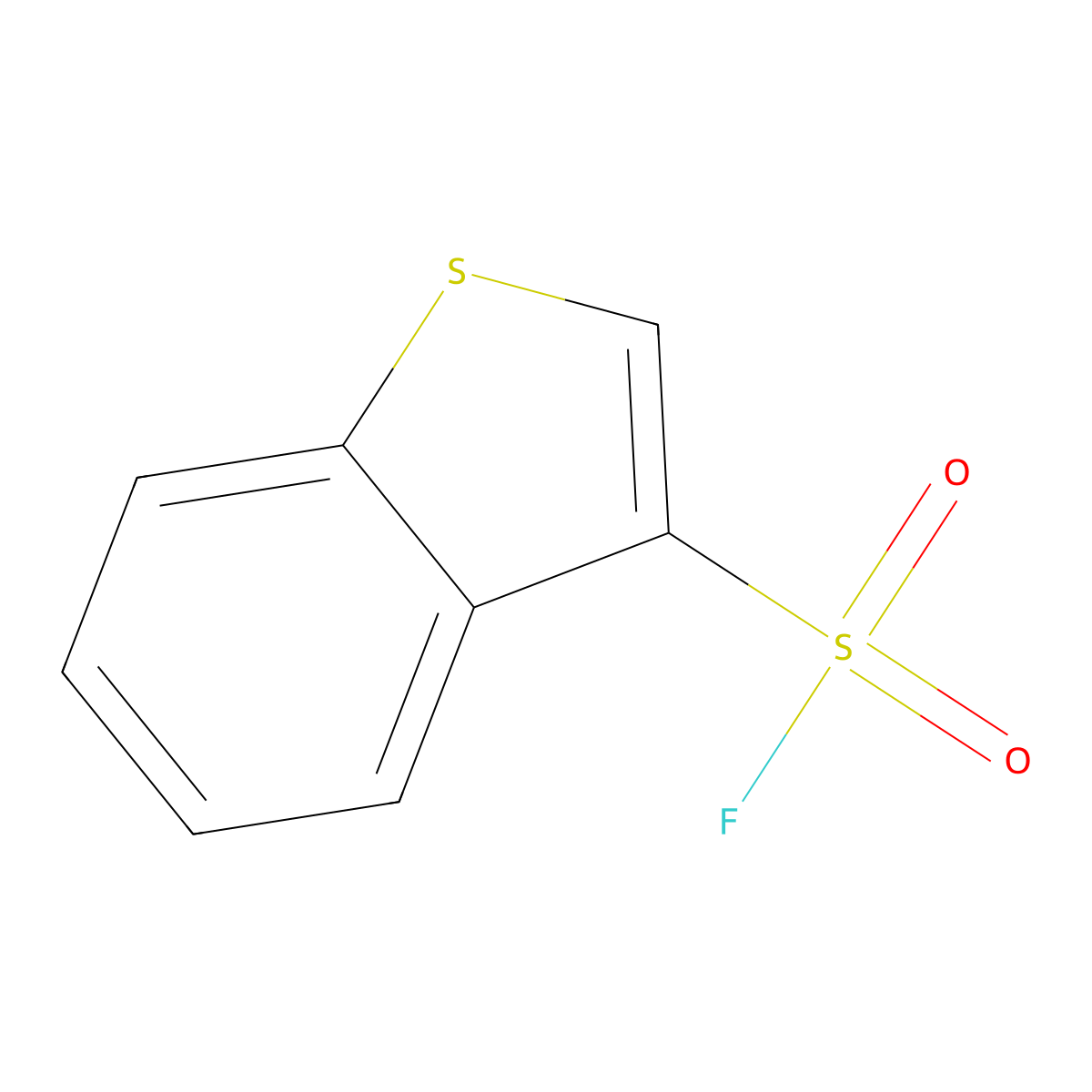 1-Benzothiophene-3-sulfonyl fluoride molecular structure, CAS 1934460-71-5