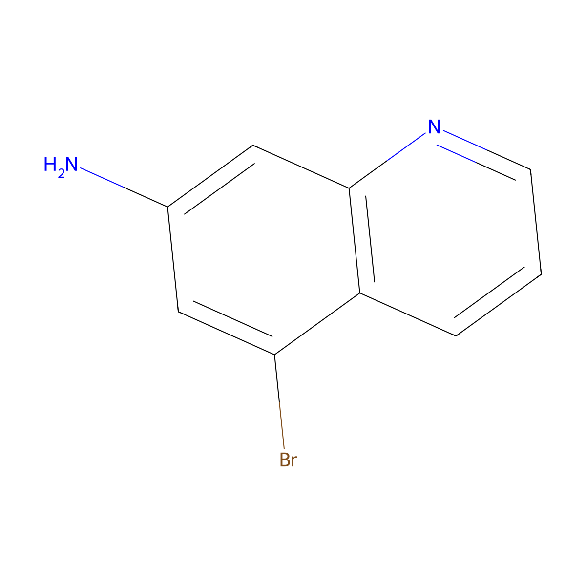 5-Bromoquinolin-7-amine molecular structure, CAS 1934465-17-4