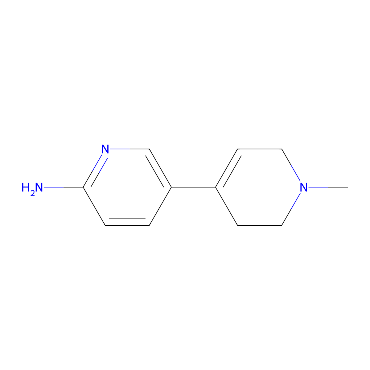 1',2',3',6'-Tetrahydro-1'-methyl[3,4'-bipyridin]-6-amine molecular structure, CAS 1934466-80-4