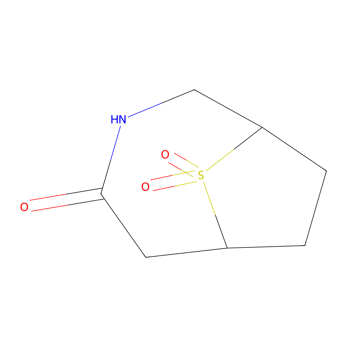 9lambda6-Thia-3-azabicyclo[4.2.1]nonane-4,9,9-trione molecular structure, CAS 1934467-89-6