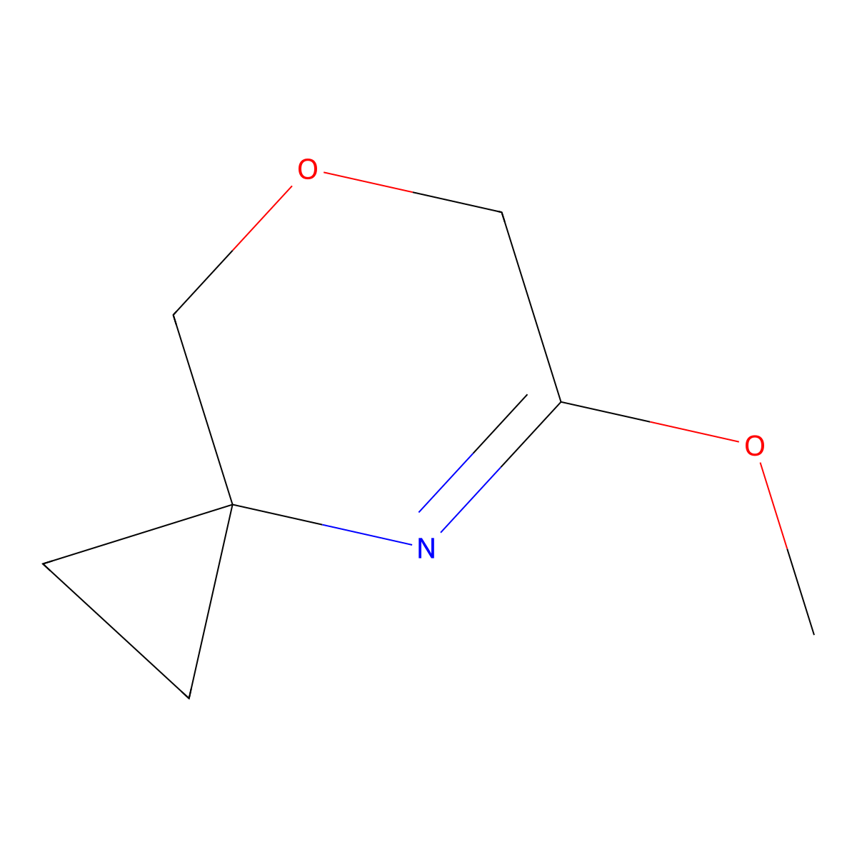 5-Methoxy-7-oxa-4-azaspiro[2.5]oct-4-ene molecular structure, CAS 1934468-30-0