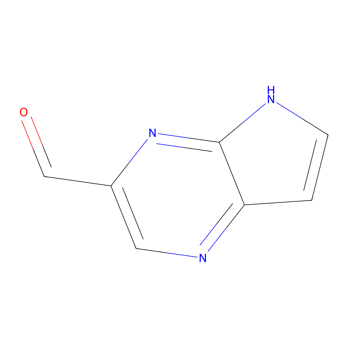 5H-Pyrrolo[2,3-B]pyrazine-3-carbaldehyde molecular structure, CAS 1934472-30-6