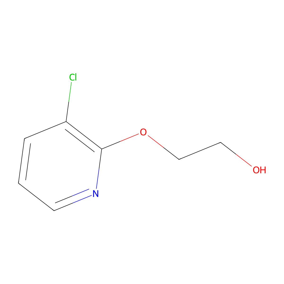 2-((3-Chloropyridin-2-yl)oxy)ethan-1-ol molecular structure, CAS 1934476-47-7
