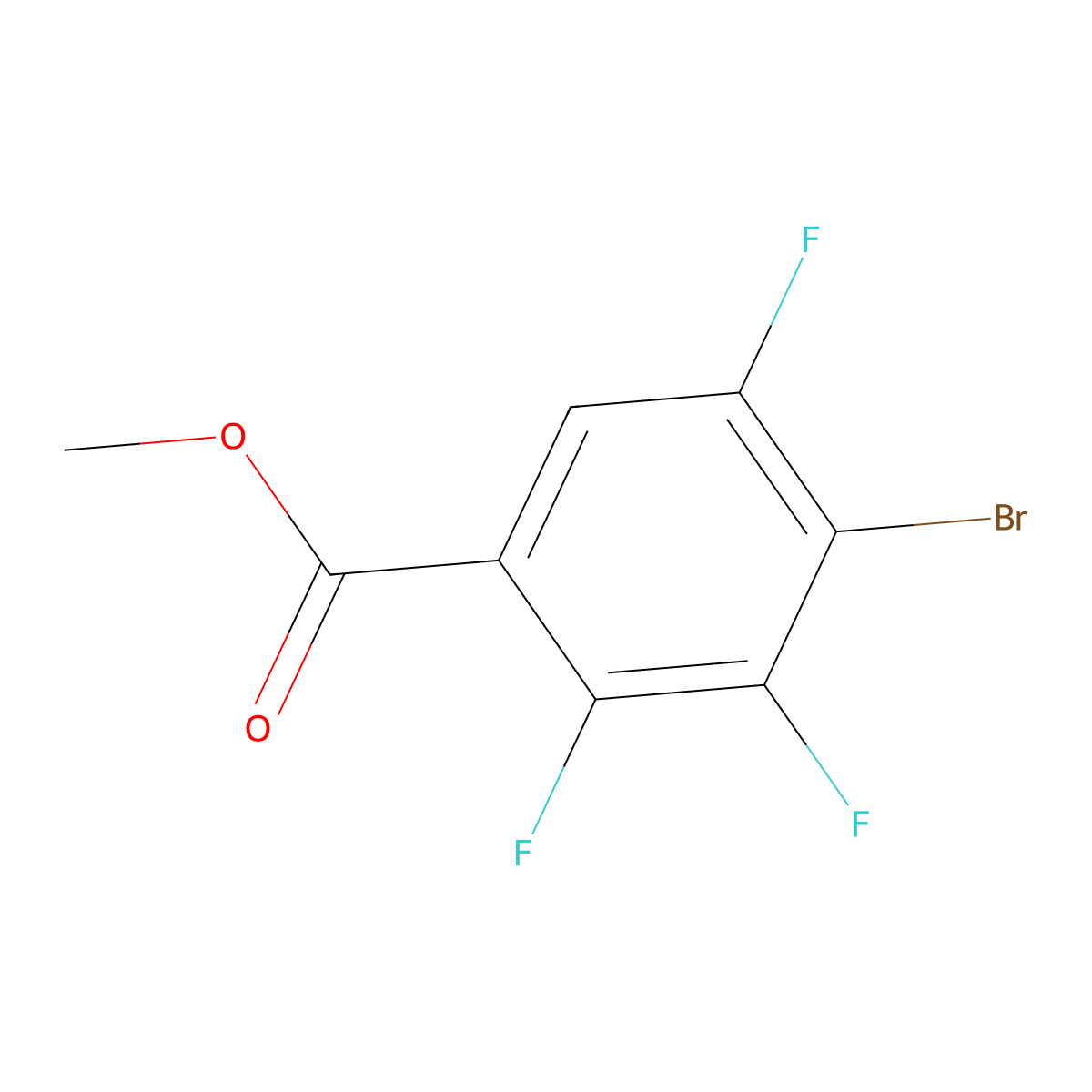Methyl 4-bromo-2,3,5-trifluorobenzoate molecular structure, CAS 1934482-36-6
