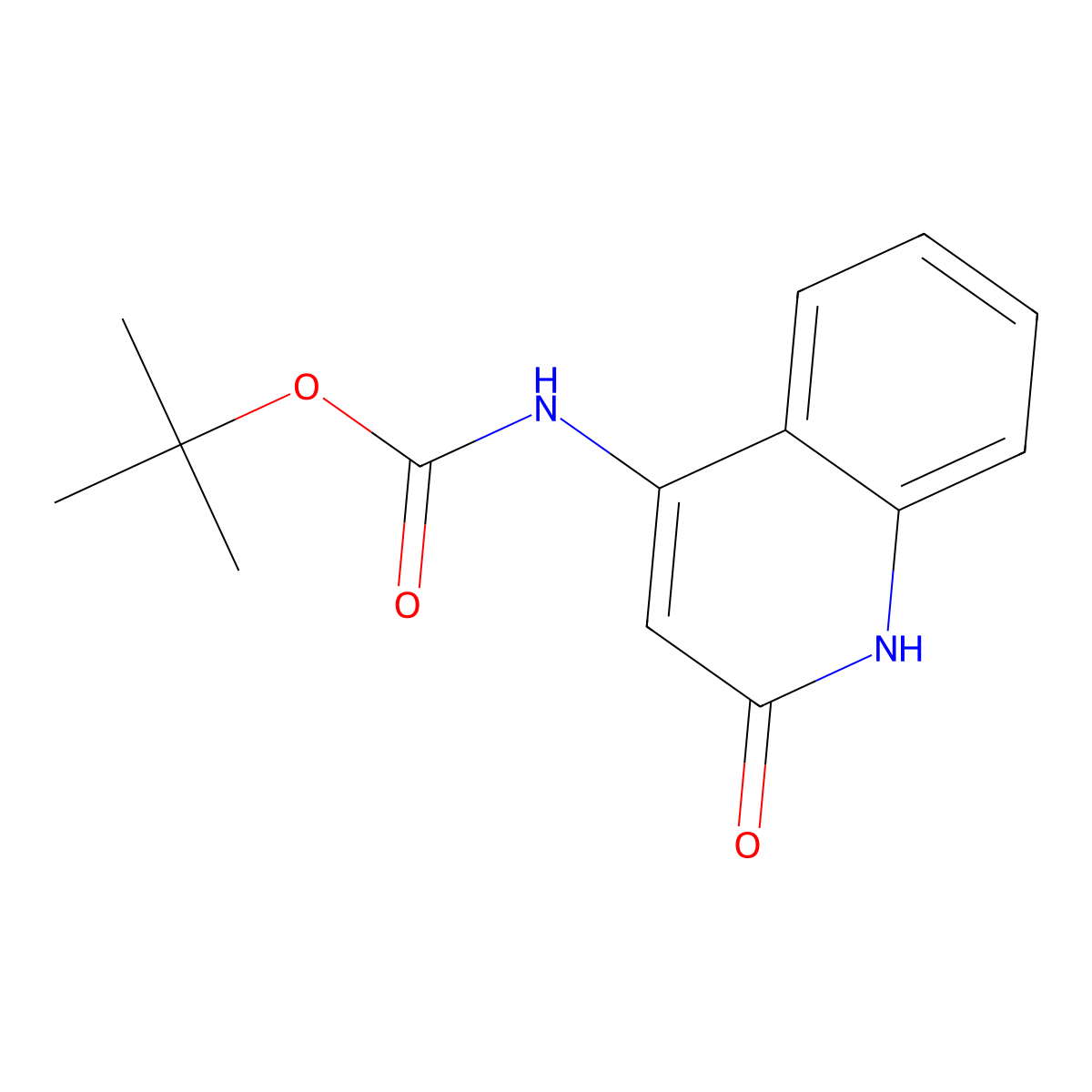 tert-butyl N-(2-hydroxyquinolin-4-yl)carbamate molecular structure, CAS 1934486-69-7