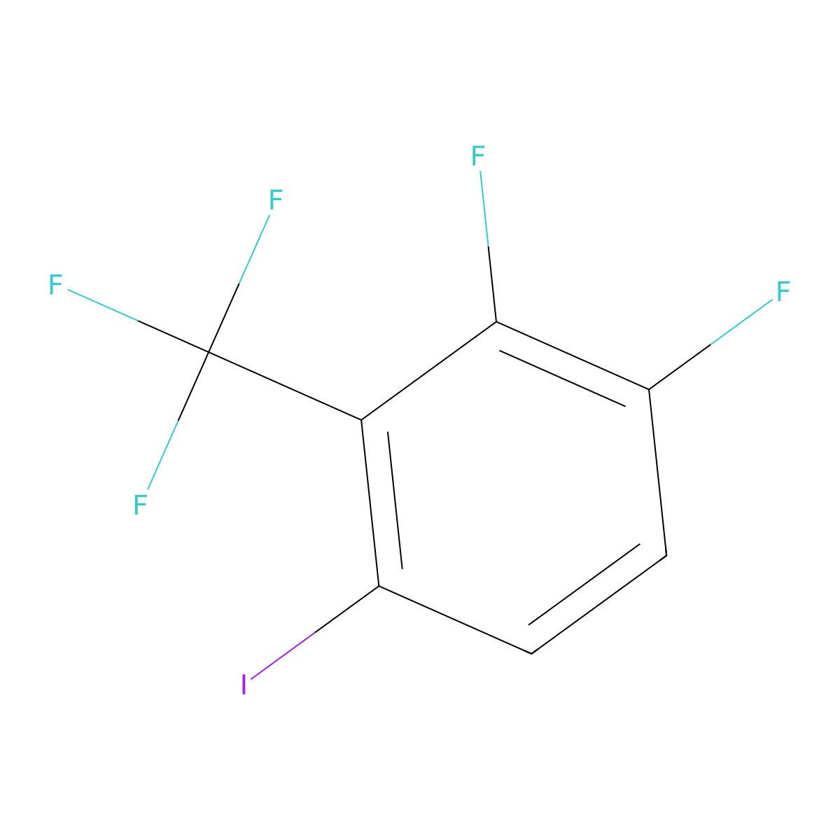 2,3-Difluoro-6-iodobenzotrifluoride molecular structure, CAS 1934488-27-3