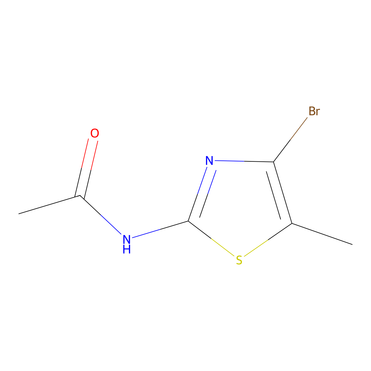 N-(4-Bromo-5-methylthiazol-2-yl)acetamide molecular structure, CAS 1934494-58-2