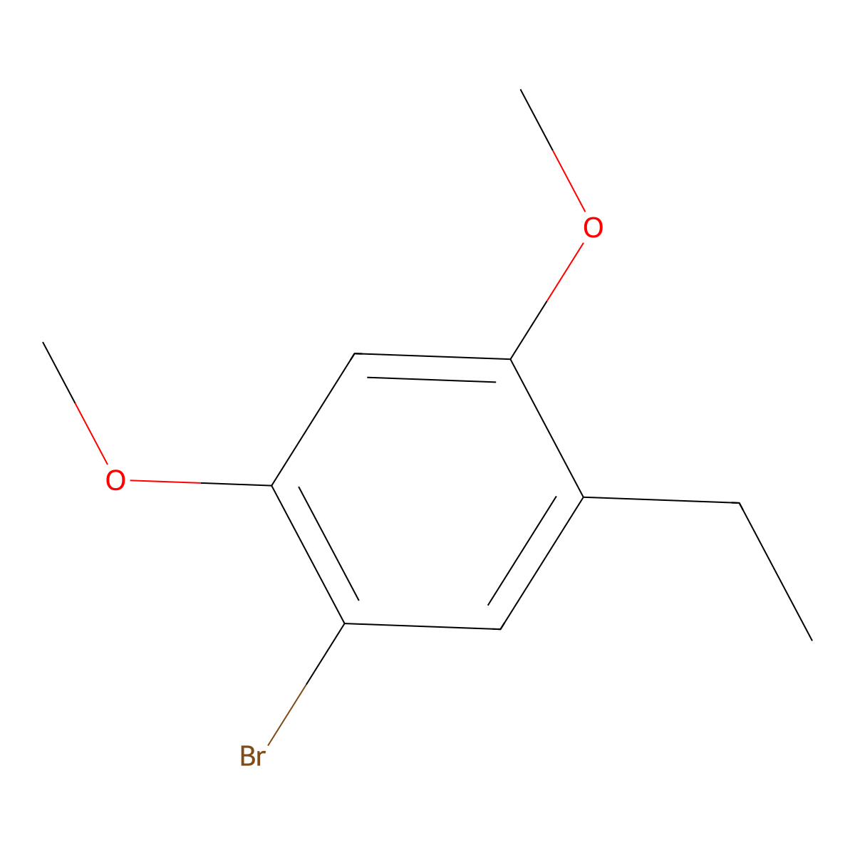 1-Bromo-5-ethyl-2,4-dimethoxybenzene molecular structure, CAS 19345-66-5