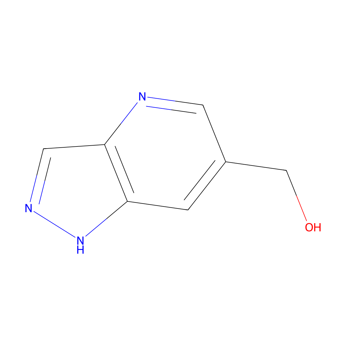 (1H-Pyrazolo[4,3-b]pyridin-6-yl)methanol molecular structure, CAS 1934501-30-0