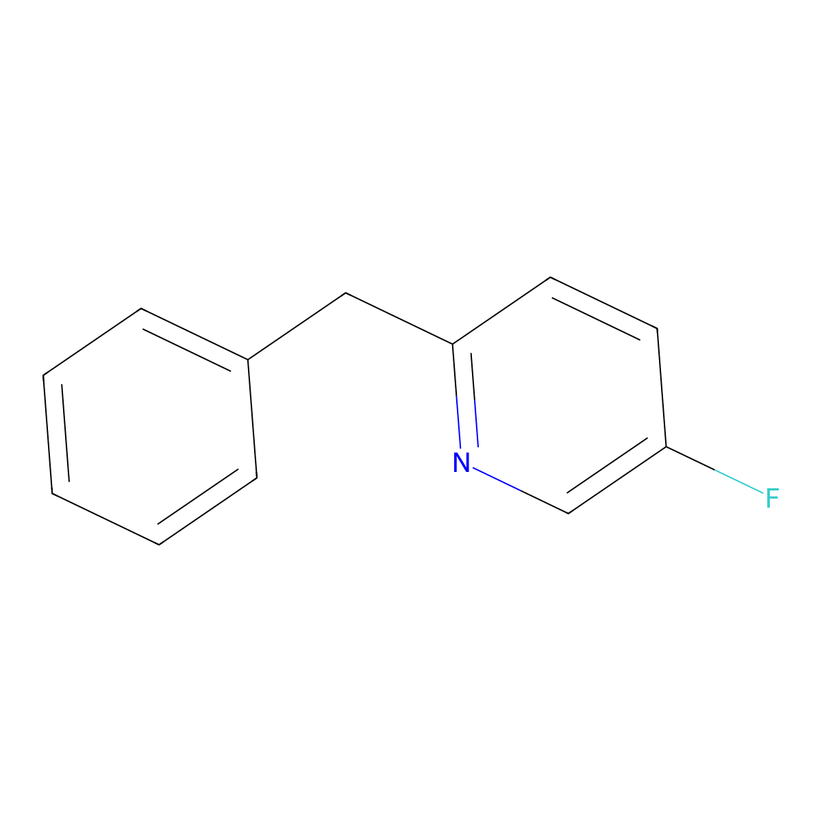 2-Benzyl-5-fluoropyridine molecular structure, CAS 1934501-58-2