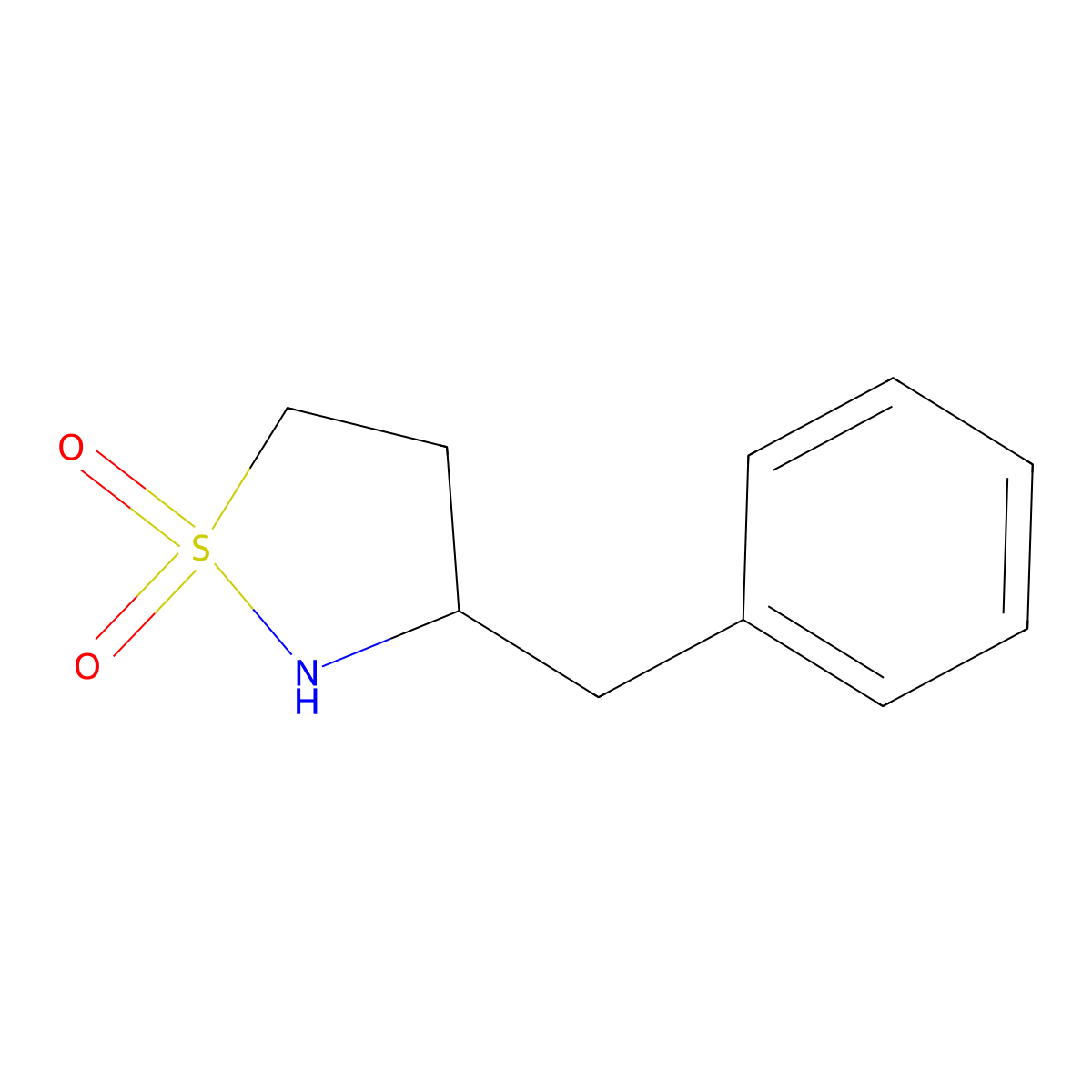3-Benzyl-1,2-thiazolidine-1,1-dione molecular structure, CAS 1934502-18-7