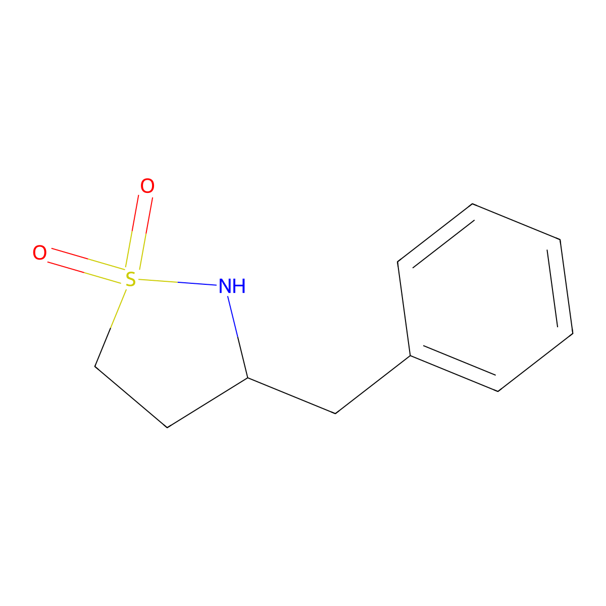 3-Benzyl-1,2-thiazolidine-1,1-dione molecular structure, CAS 1934502-18-7