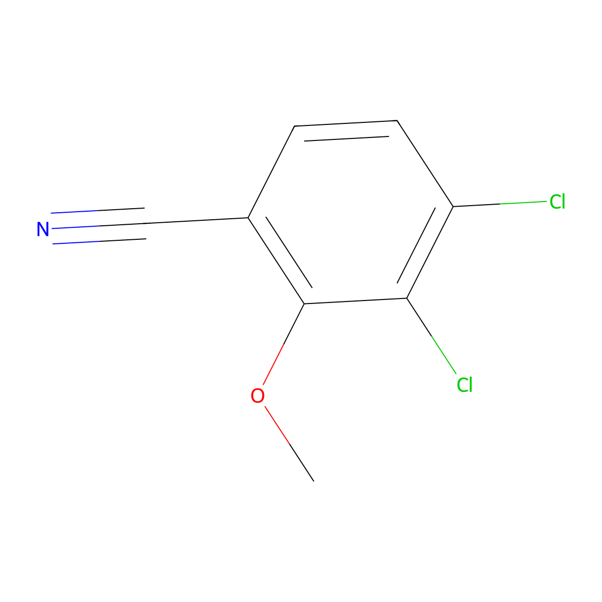3,4-Dichloro-2-methoxybenzonitrile molecular structure, CAS 1934505-92-6