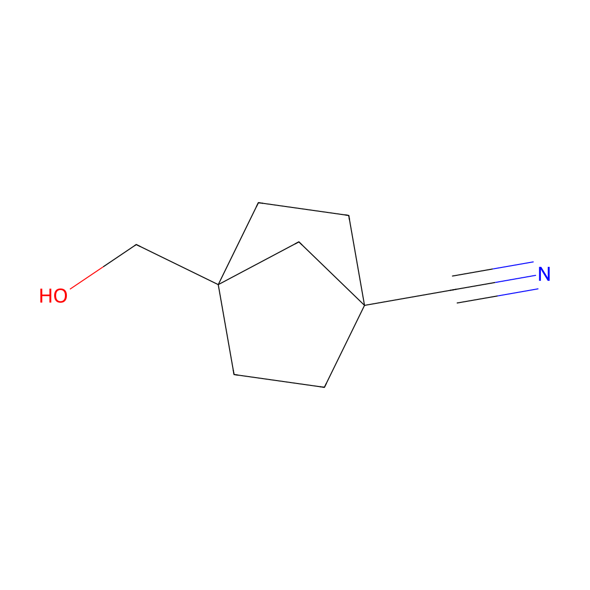 4-(Hydroxymethyl)bicyclo[2.2.1]heptane-1-carbonitrile molecular structure, CAS 1934515-88-4