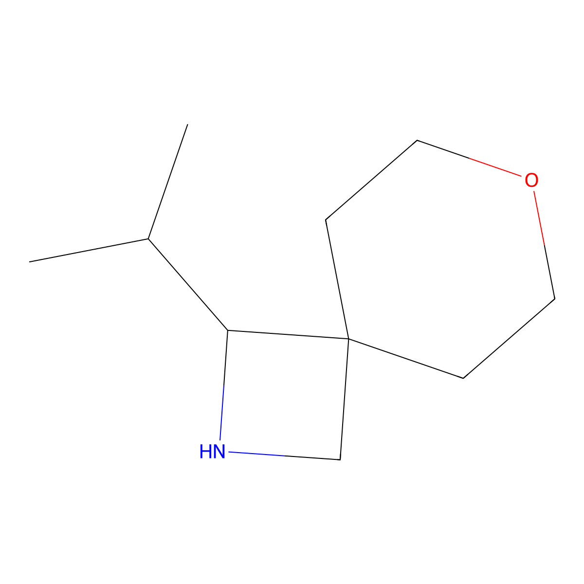 1-(Propan-2-yl)-7-oxa-2-azaspiro[3.5]nonane molecular structure, CAS 1934520-62-3