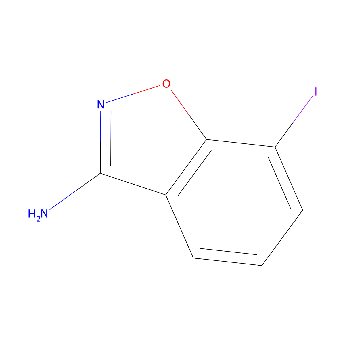 7-Iodobenzo[d]isoxazol-3-amine molecular structure, CAS 1934530-26-3