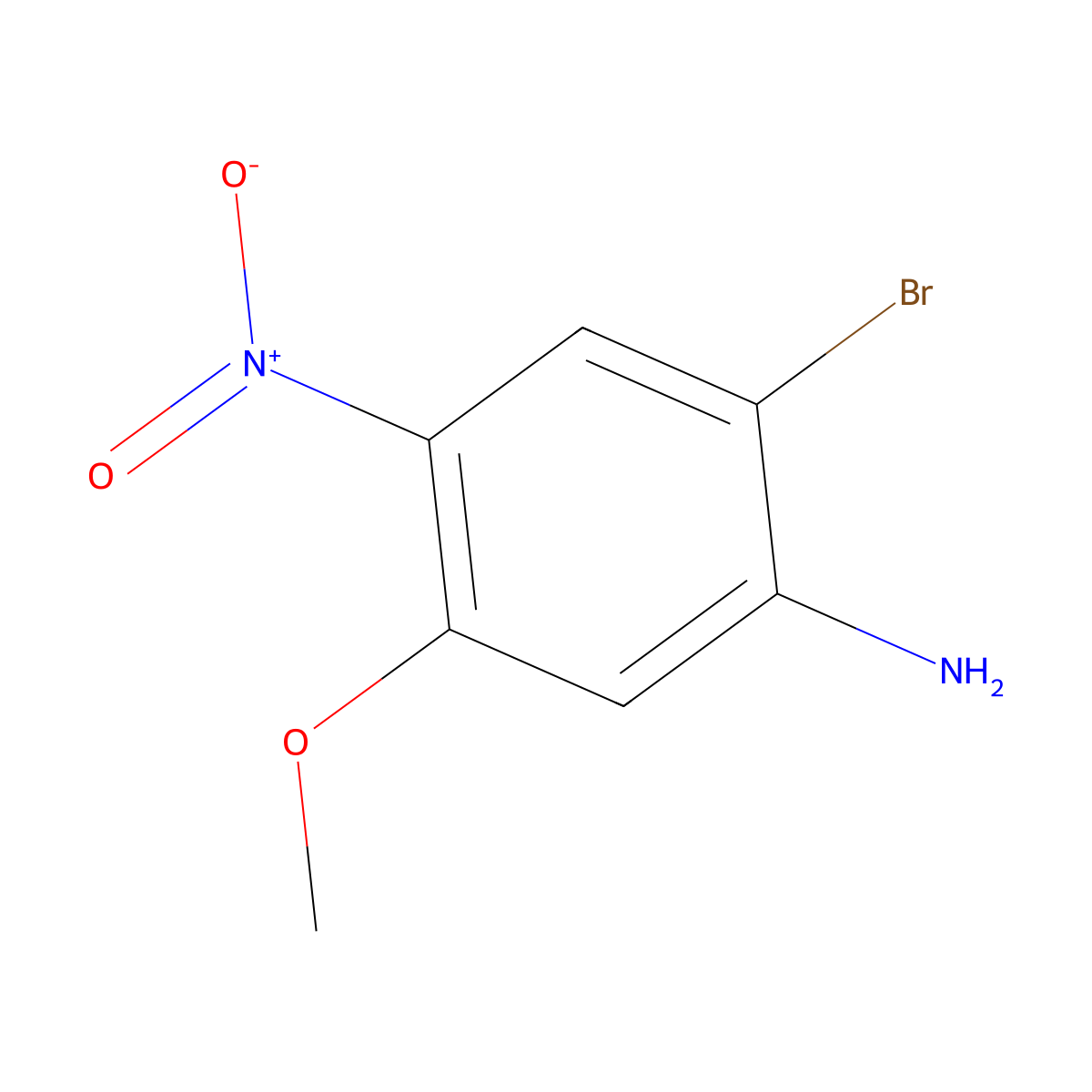 2-Bromo-5-methoxy-4-nitroaniline molecular structure, CAS 1934530-44-5