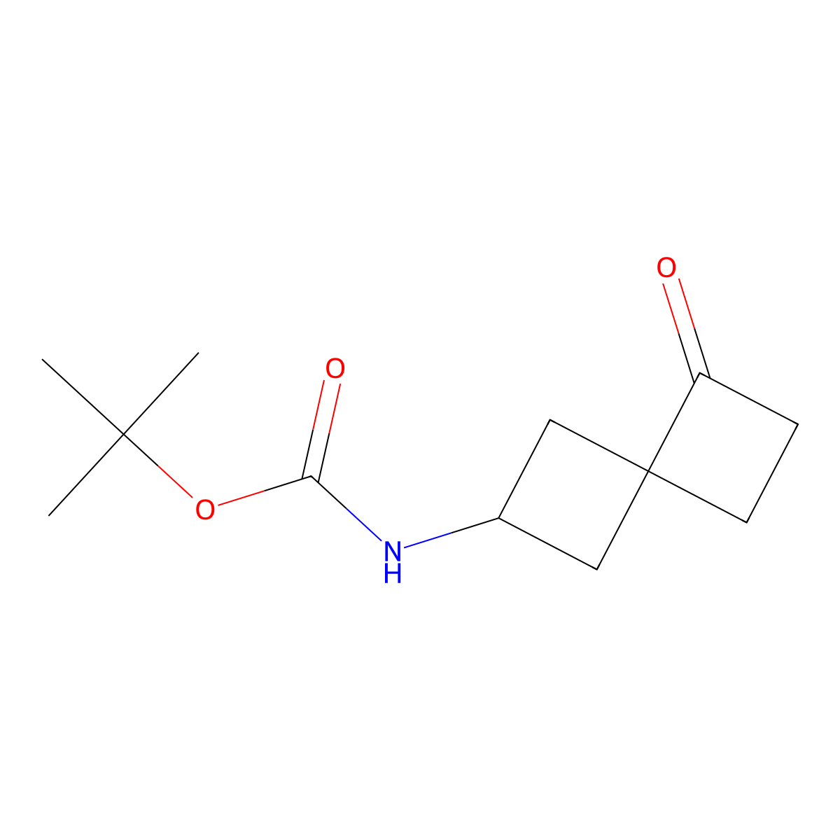 tert-Butyl (5-oxospiro[3.3]heptan-2-yl)carbamate molecular structure, CAS 1934530-53-6