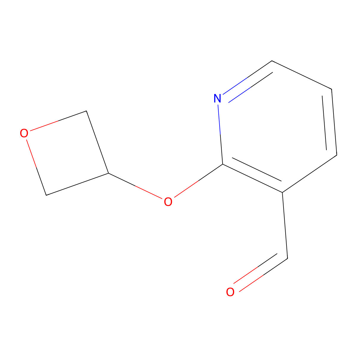 2-(Oxetan-3-yloxy)nicotinaldehyde molecular structure, CAS 1934530-86-5