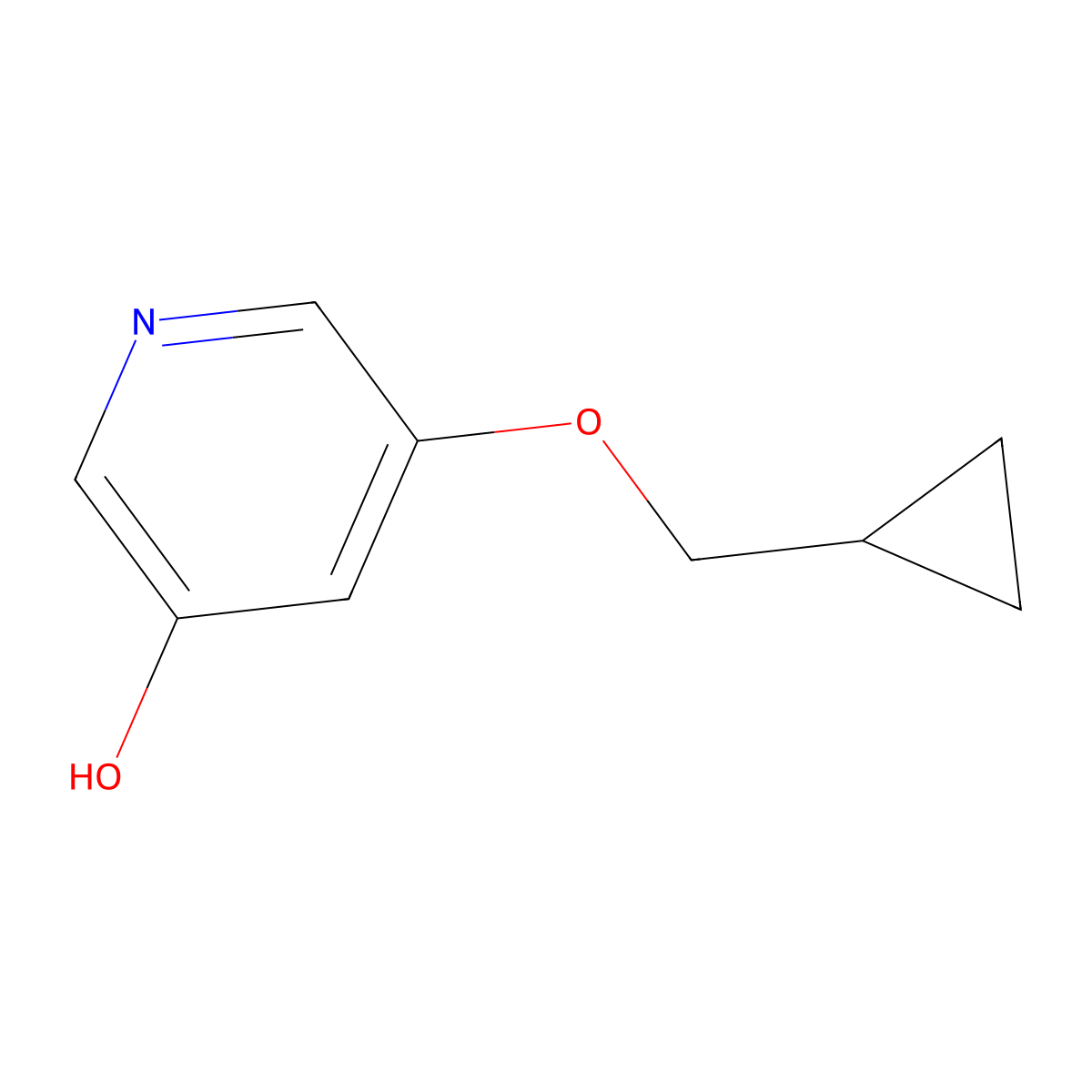 5-(Cyclopropylmethoxy)pyridin-3-ol molecular structure, CAS 1934532-82-7