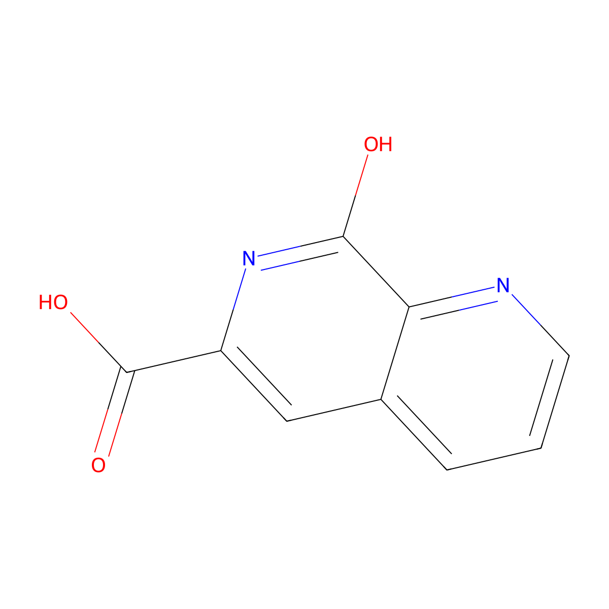 8-Hydroxy-1,7-naphthyridine-6-carboxylic acid molecular structure, CAS 1934541-95-3